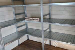 Cinkuoto plieno stelažai buičiai