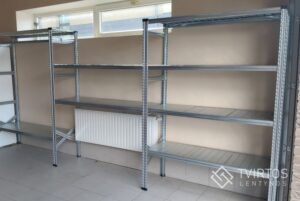 Cinkuoto plieno stelažai buičiai