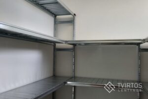 Cinkuoto plieno stelažai buičiai