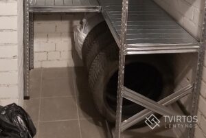 Cinkuoto plieno stelažai buičiai